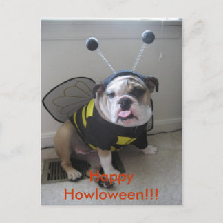 Happy Halloween, English Bulldog Feestdagenkaart