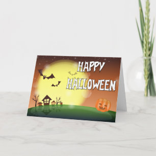 Happy Halloween Evening Sky Kaart
