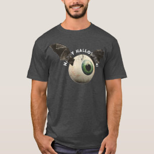 Happy Halloween Eyeball Bat Halloween Vampire Bat T-shirt
