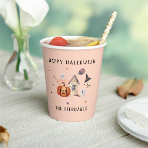 Happy Halloween Familie Custom Party Papieren Bekers