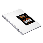 Happy Halloween – fantômes café mignons Notitieboek (Rechterzijde)