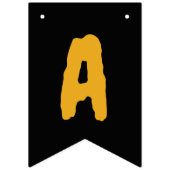 'Happy Halloween' feest zwarte spooky pompoen Vlaggetjes (Tweede vlag)