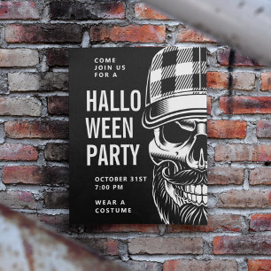 Happy Halloween Feestskelet Briefkaart