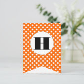 Happy Halloween Flag Bunting Banner Post Kaart (Staand voorkant)
