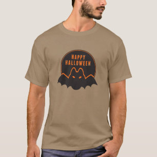 Happy Halloween Flying Bat T-shirt