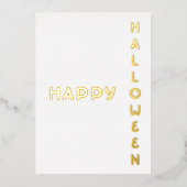 Happy Halloween Folie Kaart (Voorkant)