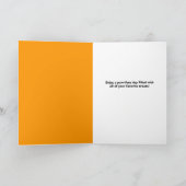 Happy Halloween For Anyone Cute Cat in Witch Hat Feestdagen Kaart (Binnen)