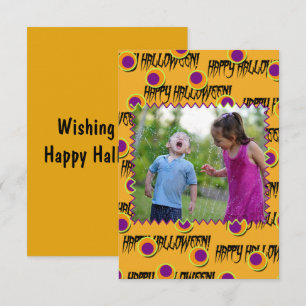 Happy Halloween-fotokaart
