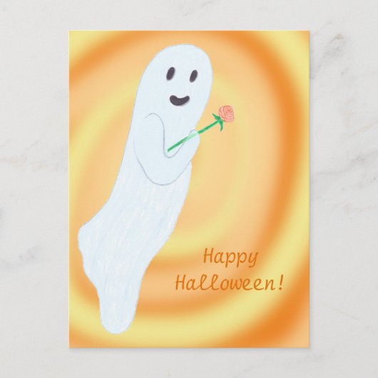 Happy Halloween Friendly Ghost Briefkaarten (Voorkant)