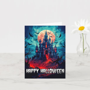 Happy Halloween Frightful Haunted House Kaart