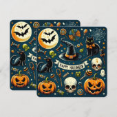 Happy Halloween Fun & Éffrayant Invitation Card (Devant / Derrière)