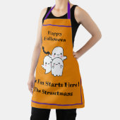 Happy Halloween Fun PERSONALISEREN Ghost Bat Sinaa Schort (Insitu)