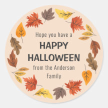 Happy Halloween Fun Sticker voor alle leeftijden