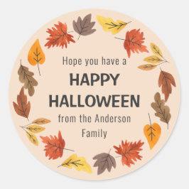 Happy Halloween Fun Sticker voor alle leeftijden