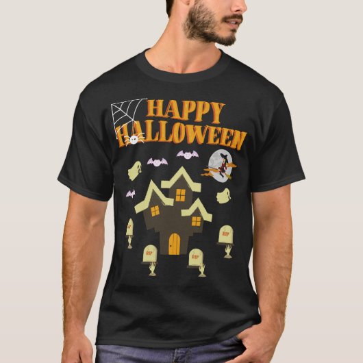 Happy Halloween Fun T-Shirt (Voorkant)