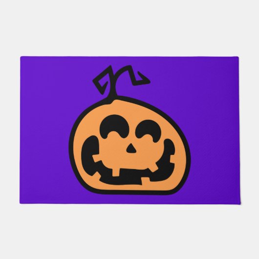 Happy Halloween | Funky Jack-O-Lantern Deurmat (Voorkant)