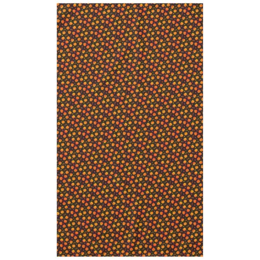 Happy Halloween Funny Cute Oranje Pumpkins Pattern Tafelkleed (Voorkant)