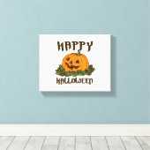 Happy Halloween Funny Halloween Costume Canvas Afdruk (Insitu (Houten vloer))