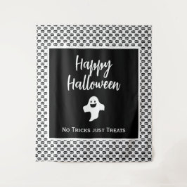 Happy Halloween geest boo, geen trucs behandelen a Wandkleed