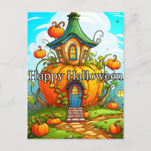 Happy Halloween Gehakt huis Briefkaart