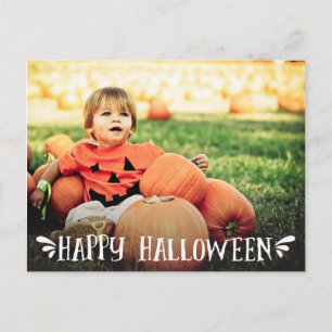 Happy Halloween gepersonaliseerde foto begroeting Briefkaart