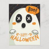 Happy Halloween Ghost Briefkaart (Voorkant)