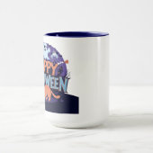 Happy Halloween Ghost & Cat Mug (Centre)