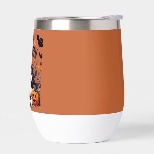 Happy Halloween Ghost et Citrouille Fun Art Tee (Gauche)