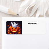 Happy Halloween Ghost Etiket (Insitu)