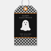 Happy Halloween Ghost Gift Label Cadeaulabel (Voorkant)