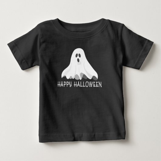 Happy Halloween Ghost Peuter Shirt (Voorkant)
