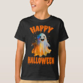 Happy Halloween Ghost T-shirt (Voorkant)