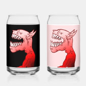 Happy Halloween Ghoul Blikvorm Glas (Achterkant)