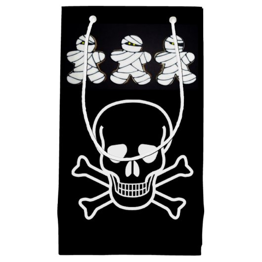 Happy Halloween Gift Bag, Skull Klein Cadeauzakje (Voorkant)