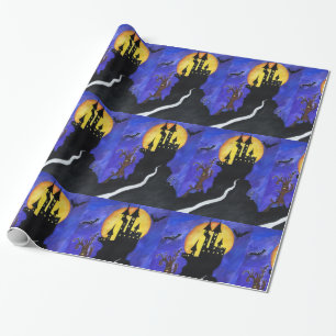 Happy Halloween Glansy Wrapping Paper Cadeaupapier