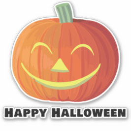 Happy Halloween glimlachend pomkin Sticker