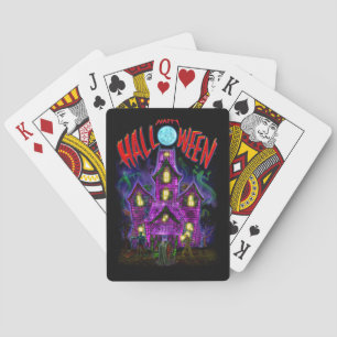Happy Halloween Glow Haunted House-speelkaart Pokerkaarten