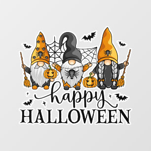 Happy Halloween Gnomes Raamsticker