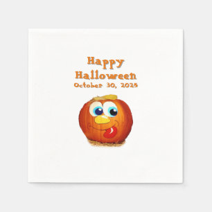 Happy Halloween goofy Jack-O-Lantern Servet