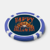 Happy Halloween groep van Happy Jack-o-Lanterns Poker Chips (Enkel)