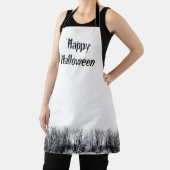 Happy Halloween Haunted Bossen Black White Schort (Insitu)