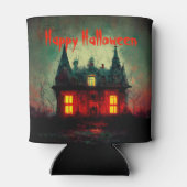 Happy Halloween Haunted House Blikjeskoeler (Achterkant)