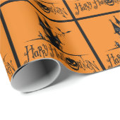 Happy Halloween Haunted House Cadeaupapier (Rol Hoek)