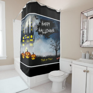 Happy Halloween Haunted House Douche rideau