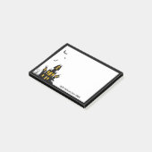 Happy Halloween Haunted House gepersonaliseerd Post-it® Notes (Schuin)
