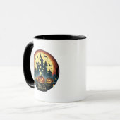 Happy Halloween Haunted House Halloween Mug (Devant gauche)