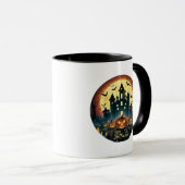 Happy Halloween Haunted House Halloween Mug (Devant droit)