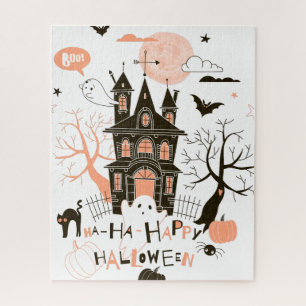 Happy Halloween Haunted House Legpuzzel