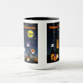 Happy Halloween Haunted House Mok (Midden)
