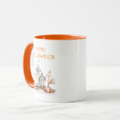 Happy Halloween Haunted House Mok (Voorkant links)